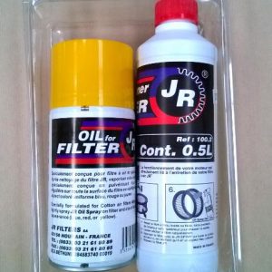 JR airfilters čistiaca sada pre každý športový vzduchový filter (Žltá sada)