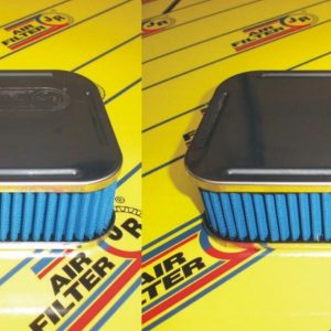 Športový vzduchový filter JR do originálneho airboxu I motor: 1,3L Rallye I rozmer: 2 Air Box x  mm I rok výroby: 84-> I výkon: 100 koní I kat.číslo: 2xA105-045