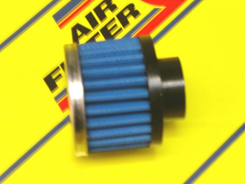 JR airfilter / univerzálny filter I vstupný priemer: 16 mm I rozmer: 51 mm I dĺžka: 38 mm I typ vstupu: CENTER I vrch filtra: Chróm I kat.číslo: CR-01601