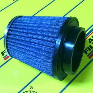 JR airfilter / univerzálny filter I vstupný priemer: 65 mm I rozmer: 100/75 mm I dĺžka: 95 mm I typ vstupu: CENTER I vrch filtra: Chróm I kat.číslo: FC-06508
